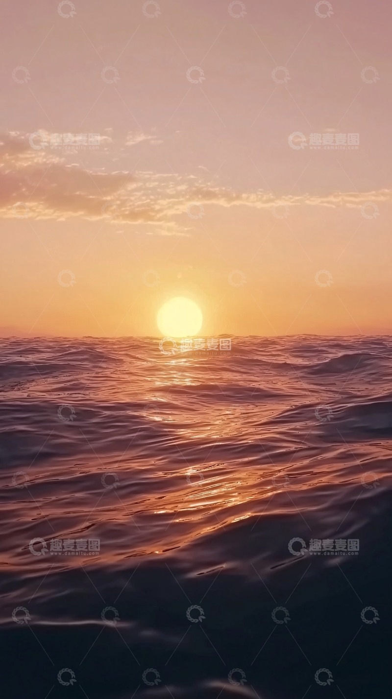 高清大图下载【趣麦麦图】日落海景