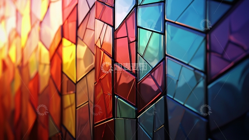 高清大图下载【趣麦麦图】彩色玻璃窗