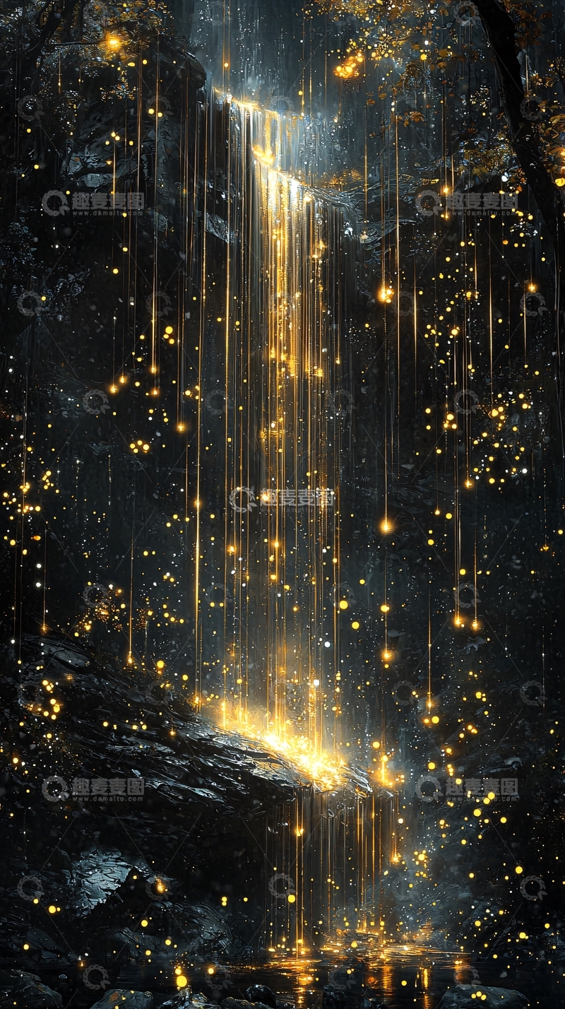 高清大图下载【趣麦麦图】梦幻瀑布