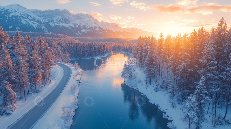 高清大图下载【趣麦麦图】冬季雪景