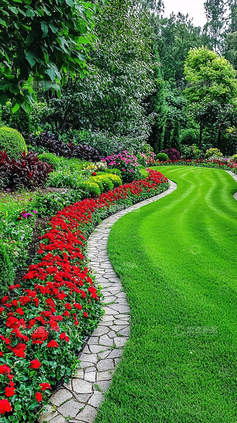 高清大图下载【趣麦麦图】绿地花园景观设计