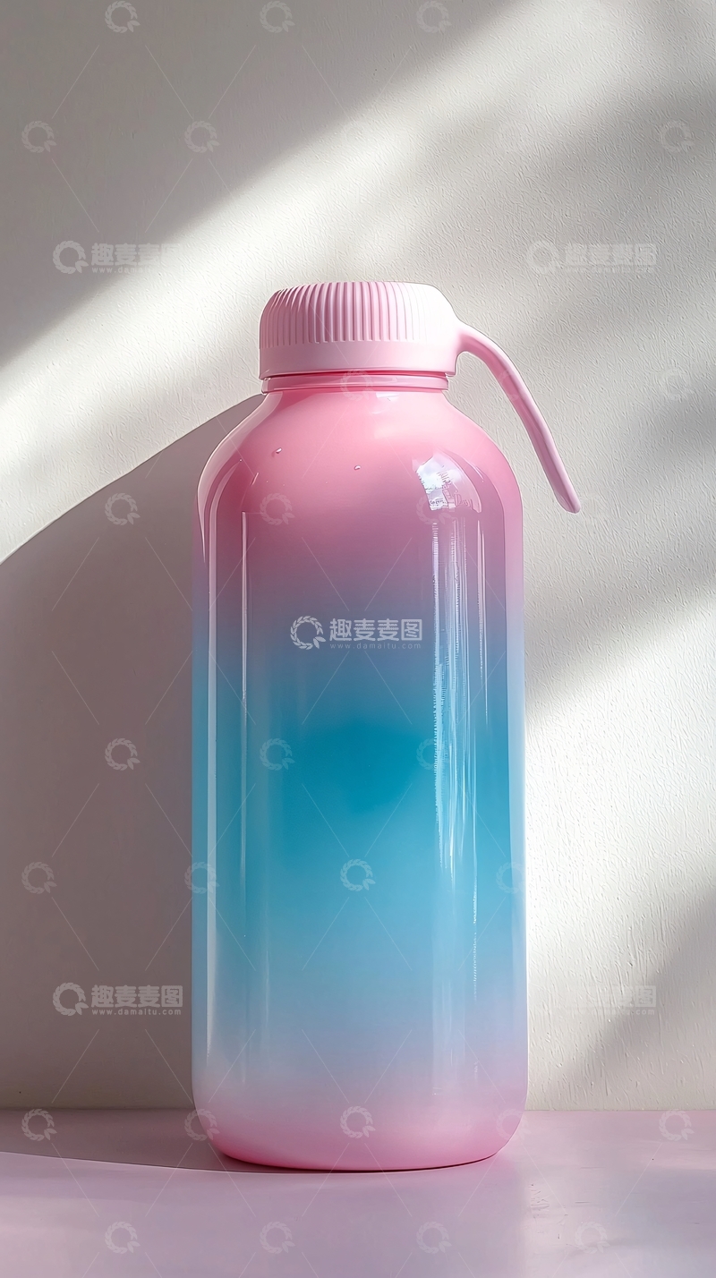 高清大图下载【趣麦麦图】粉色渐变水杯