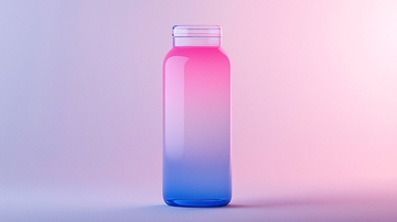渐变色玻璃瓶