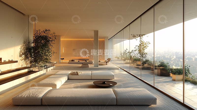 高清大图下载【趣麦麦图】极简风格现代公寓室内设计