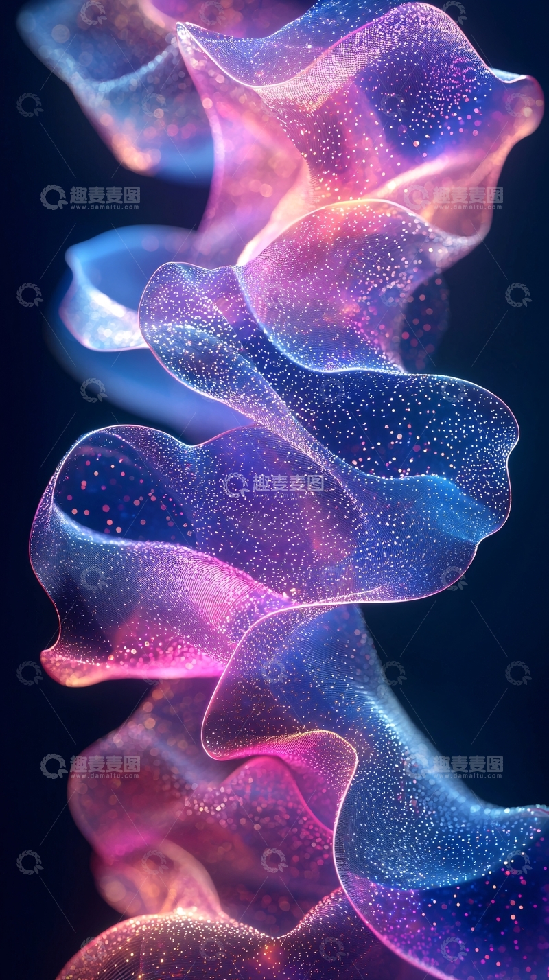 高清大图下载【趣麦麦图】梦幻般的光影丝带