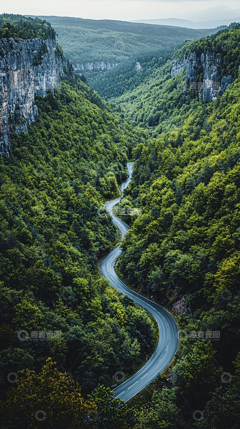 高清大图下载【趣麦麦图】蜿蜒山路