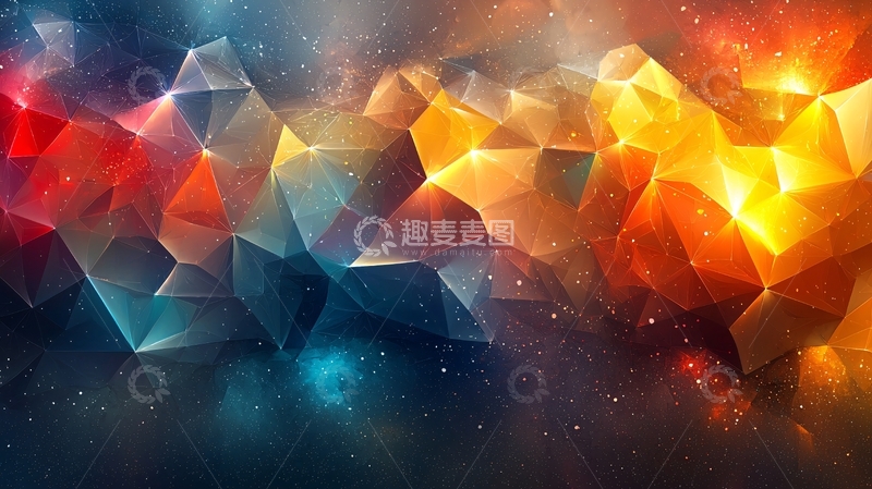 高清大图下载【趣麦麦图】抽象几何背景