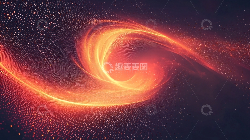 高清大图下载【趣麦麦图】火焰般旋转星云