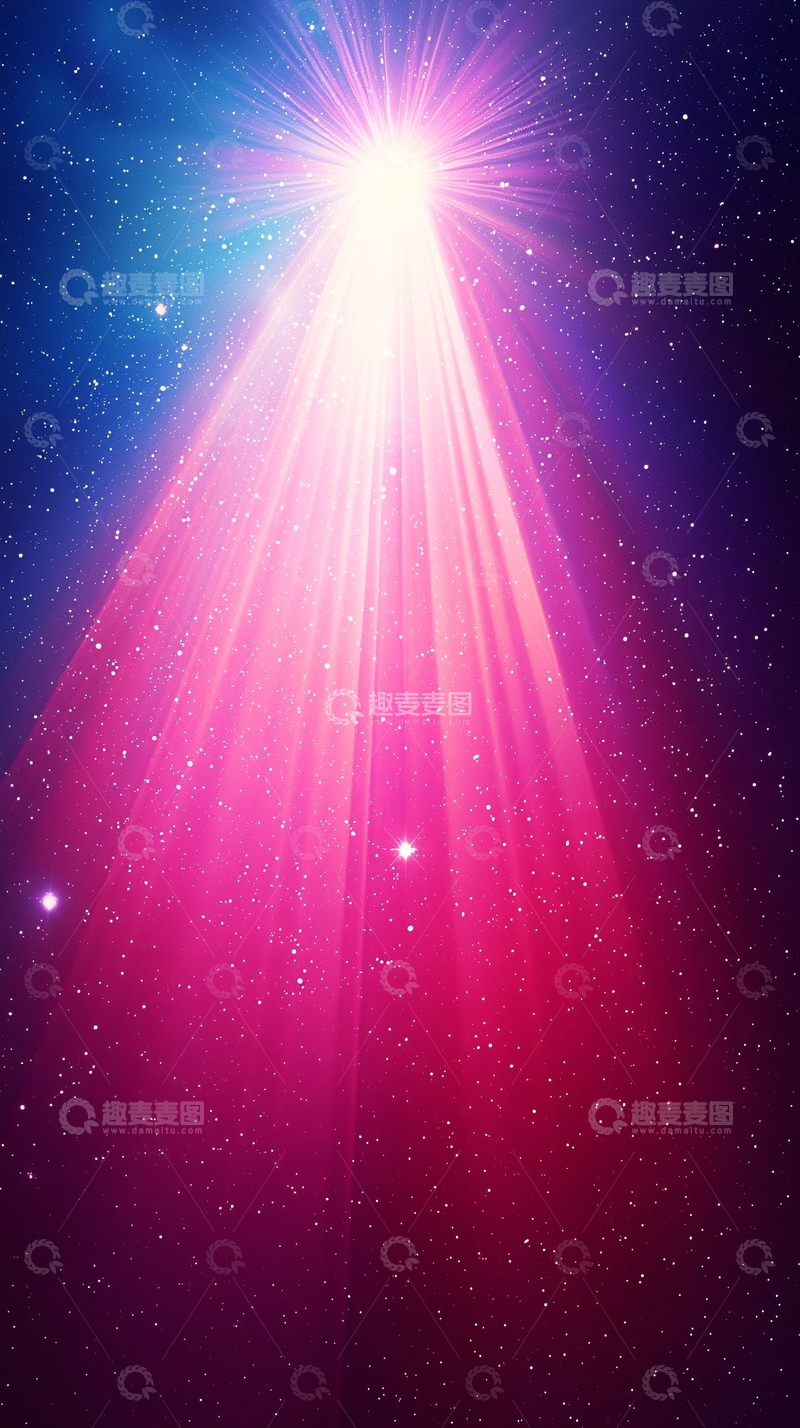 高清大图下载【趣麦麦图】绚丽的光束从天而降