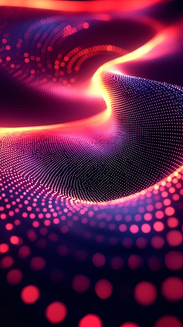 流动的光点粒子背景