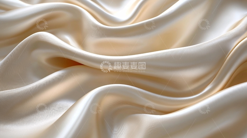 高清大图下载【趣麦麦图】香槟色丝绸布料质感