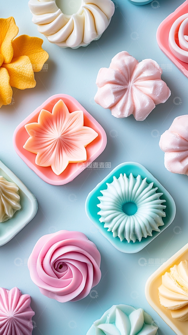 高清大图下载【趣麦麦图】糖果色烘焙模具