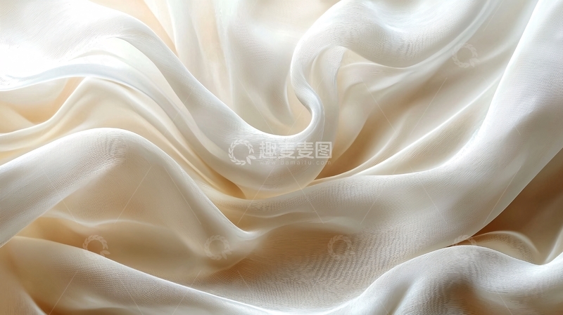 高清大图下载【趣麦麦图】象牙色丝绸质感背景