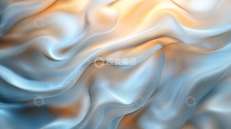 高清大图下载【趣麦麦图】流动的金色与蓝色光泽
