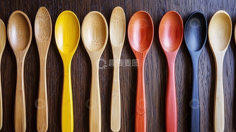 高清大图下载【趣麦麦图】彩色木勺
