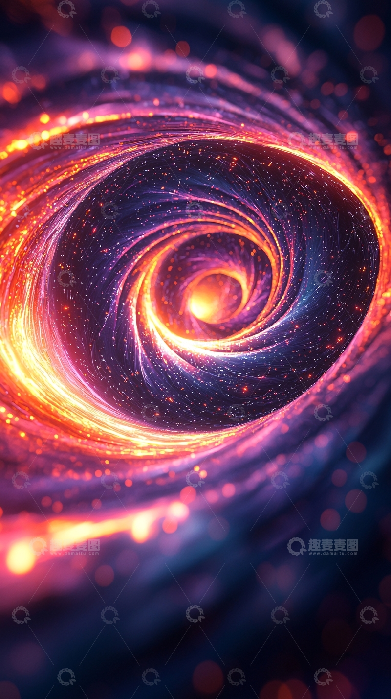 高清大图下载【趣麦麦图】绚丽星云漩涡