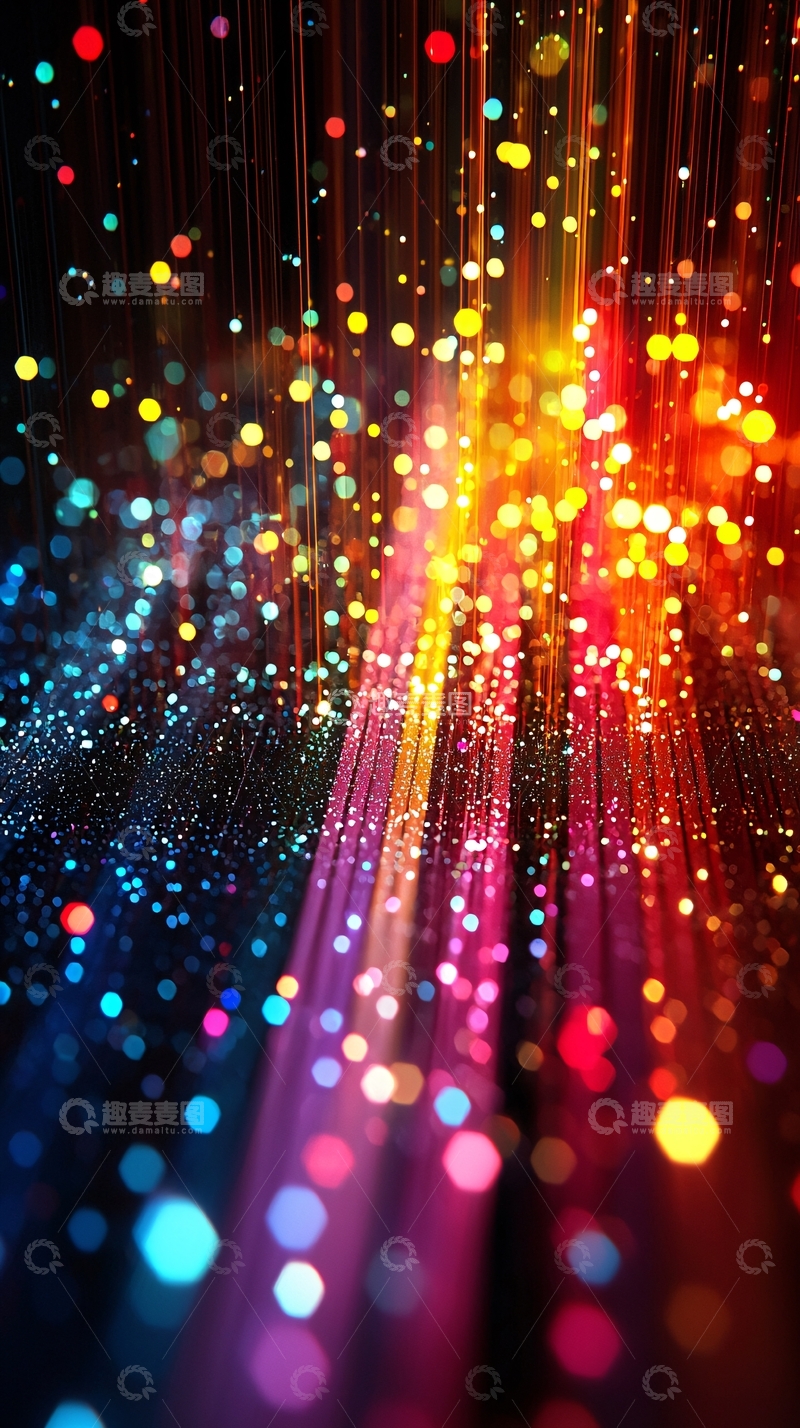 高清大图下载【趣麦麦图】彩色光斑背景