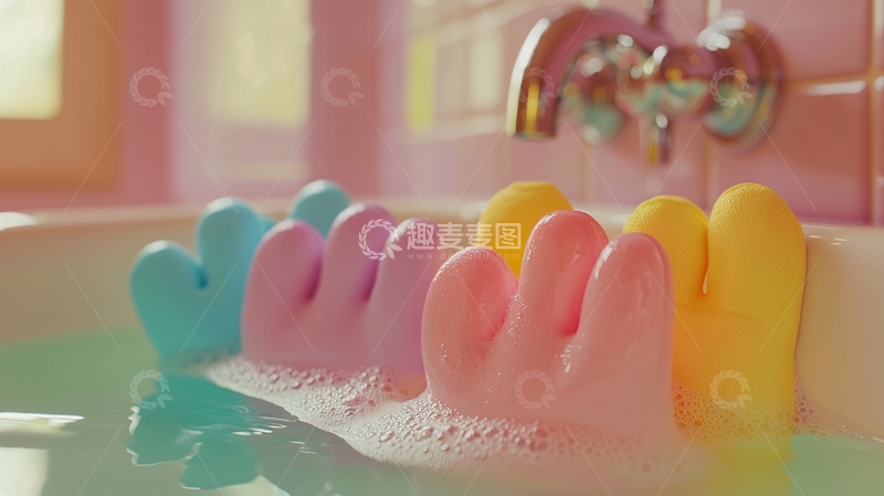 高清大图下载【趣麦麦图】泡泡浴玩具