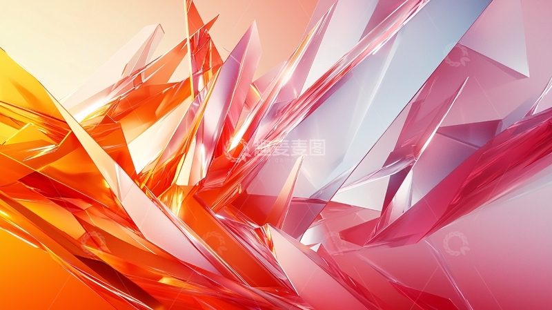 高清大图下载【趣麦麦图】抽象水晶形状