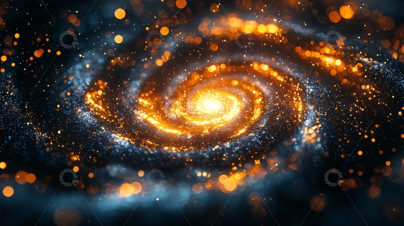 高清大图下载【趣麦麦图】绚丽星云漩涡背景