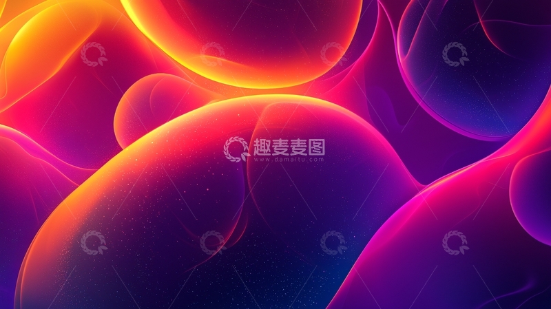 高清大图下载【趣麦麦图】梦幻光影流体