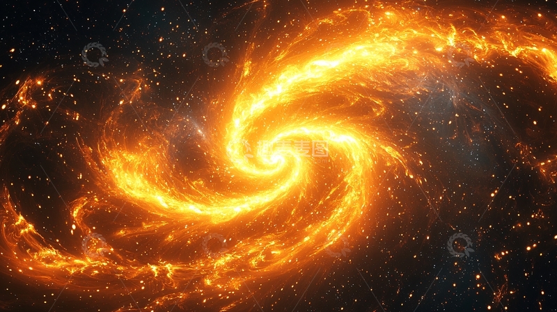 高清大图下载【趣麦麦图】宇宙火焰漩涡