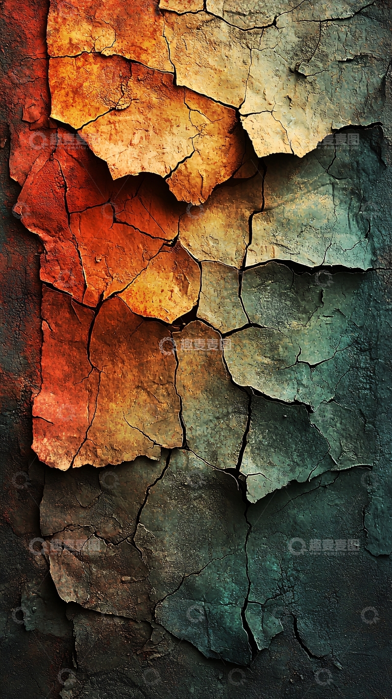 高清大图下载【趣麦麦图】裂纹岩石纹理