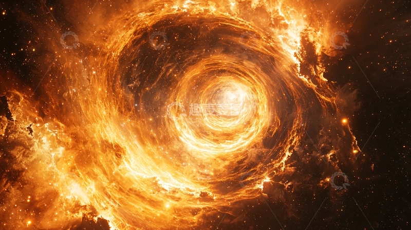 高清大图下载【趣麦麦图】燃烧的宇宙漩涡