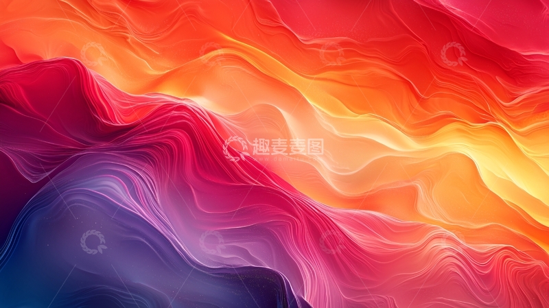 高清大图下载【趣麦麦图】流动的抽象色彩背景