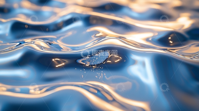 高清大图下载【趣麦麦图】水面波纹流动细节特写