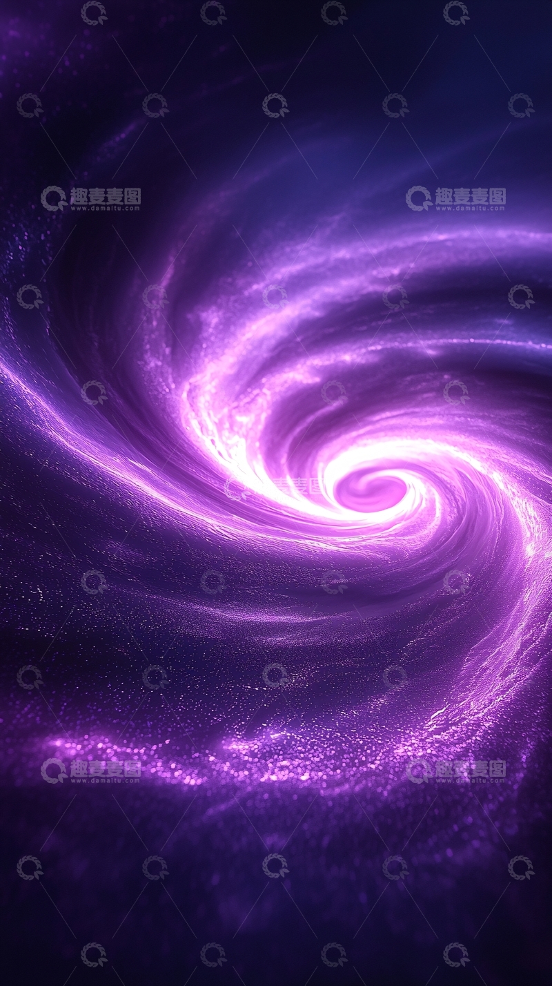 高清大图下载【趣麦麦图】紫色星云漩涡状