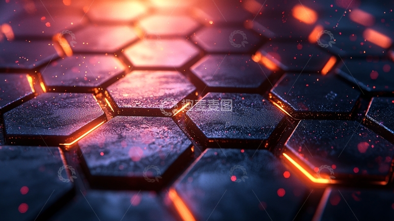 高清大图下载【趣麦麦图】蜂窝状金属结构