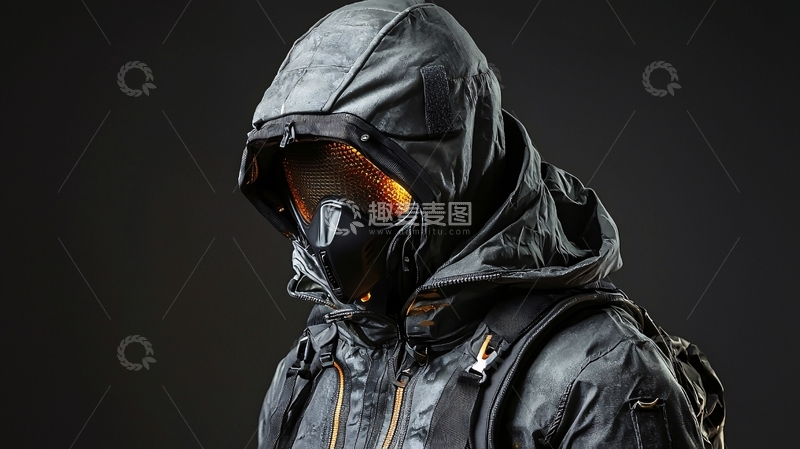 高清大图下载【趣麦麦图】黑暗系未来战士