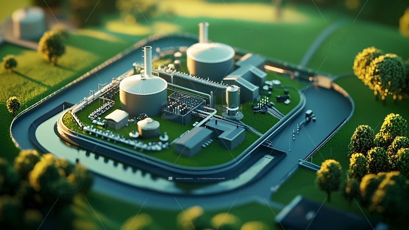 高清大图下载【趣麦麦图】绿色环保能源工厂