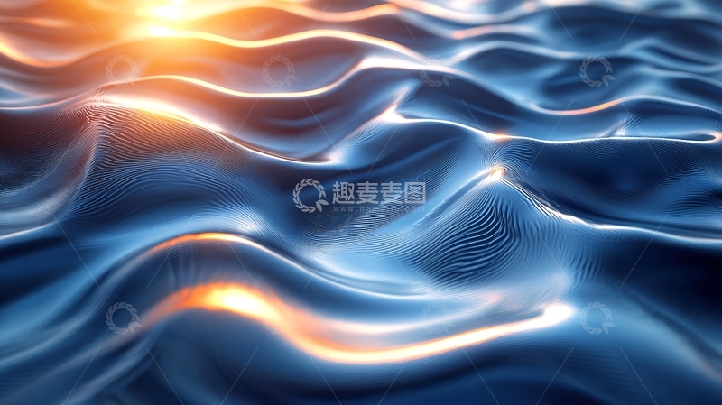 高清大图下载【趣麦麦图】波光粼粼的蓝色水面