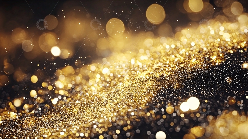 高清大图下载【趣麦麦图】金色闪光背景