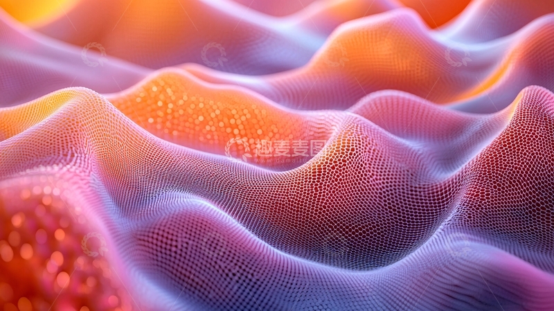 高清大图下载【趣麦麦图】柔软起伏的彩色表面