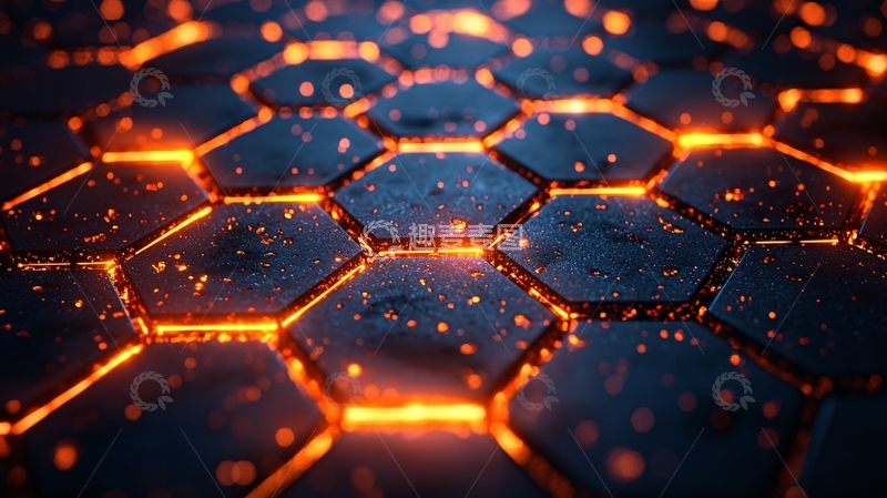 高清大图下载【趣麦麦图】熔岩纹理蜂窝状结构