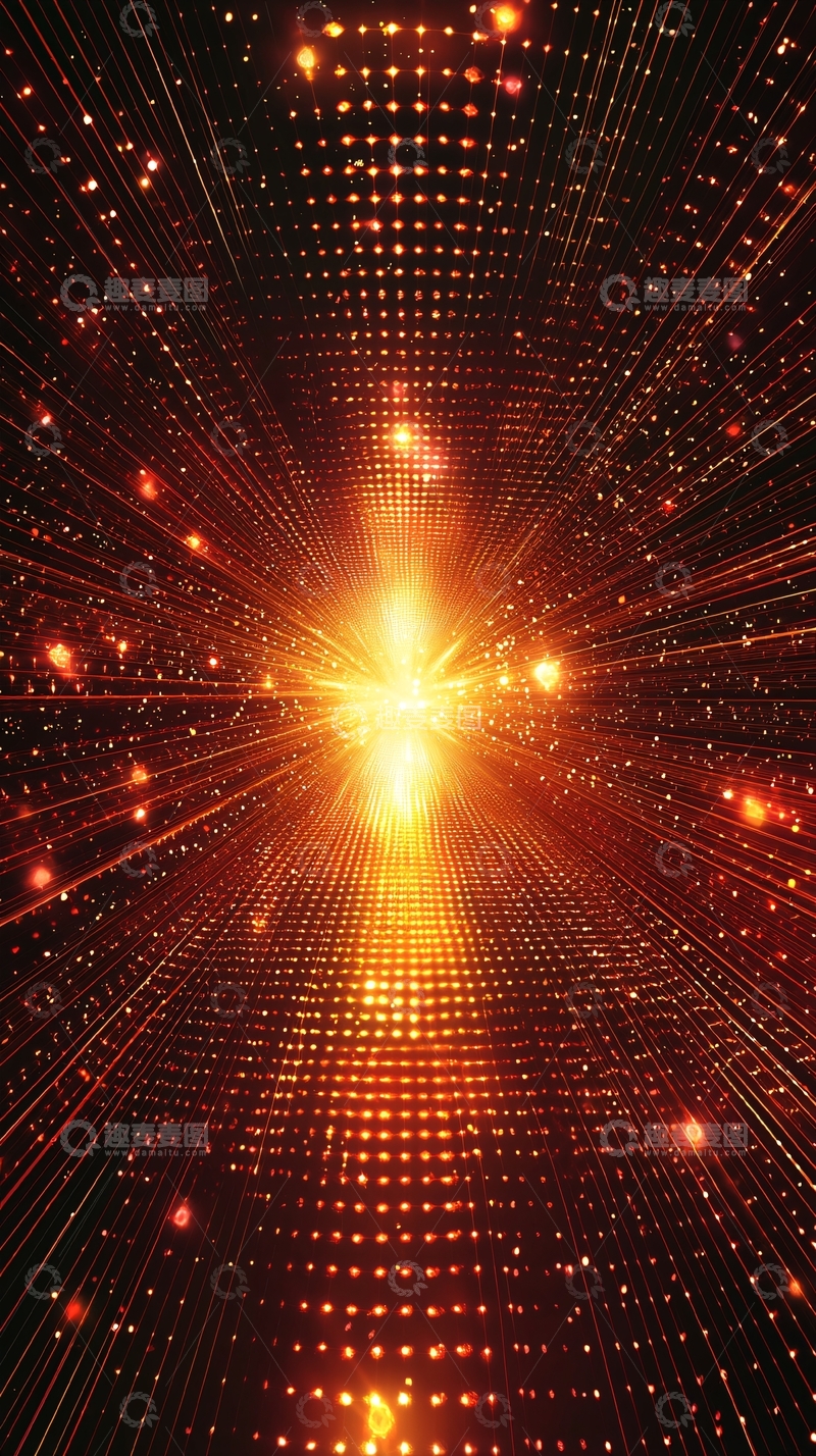 高清大图下载【趣麦麦图】科技感光线汇聚点