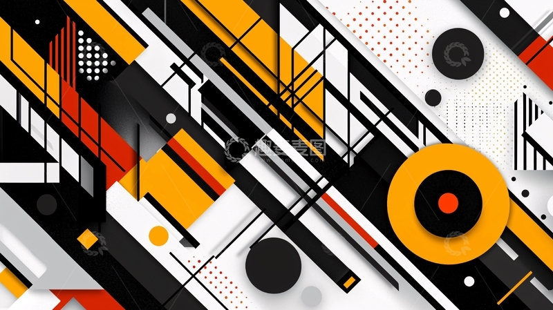 高清大图下载【趣麦麦图】抽象几何图形背景