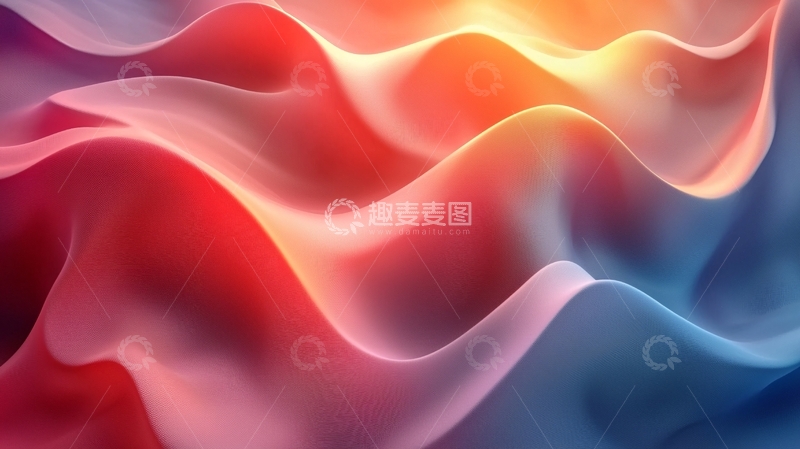 高清大图下载【趣麦麦图】流动的彩色光影