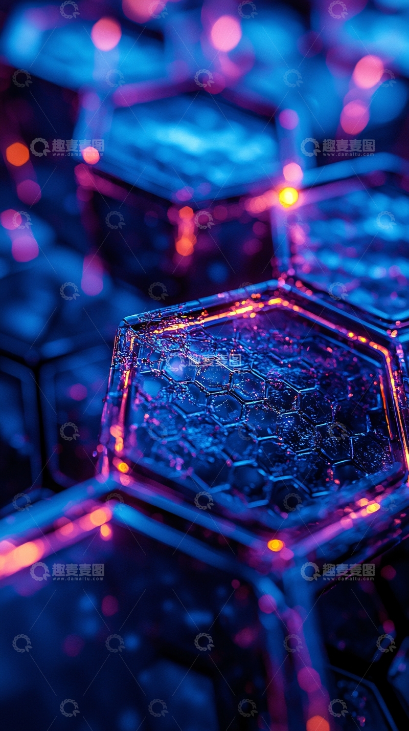 高清大图下载【趣麦麦图】科技感十足的蜂窝结构