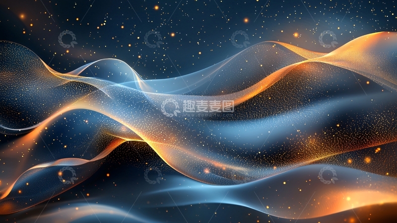 高清大图下载【趣麦麦图】流动的光线和星尘