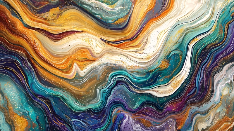 高清大图下载【趣麦麦图】流体艺术抽象画