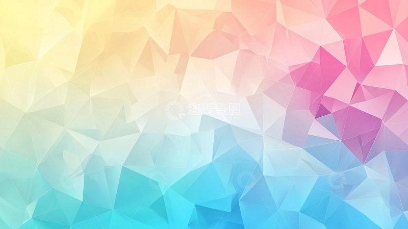 高清大图下载【趣麦麦图】多彩几何抽象背景