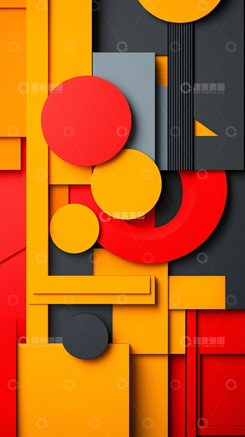 高清大图下载【趣麦麦图】抽象几何图案