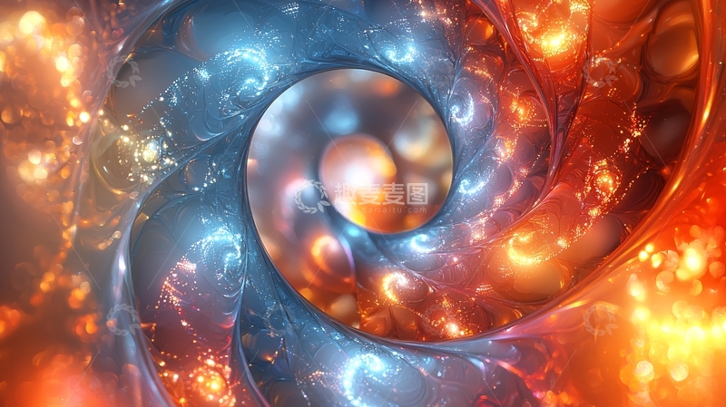 高清大图下载【趣麦麦图】冰火螺旋