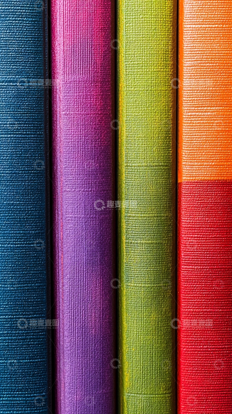 高清大图下载【趣麦麦图】彩色书籍封面特写