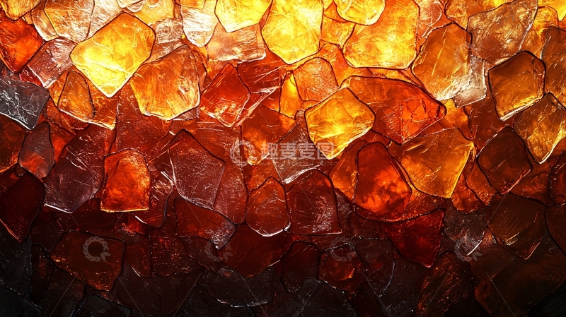 高清大图下载【趣麦麦图】琥珀色宝石堆叠
