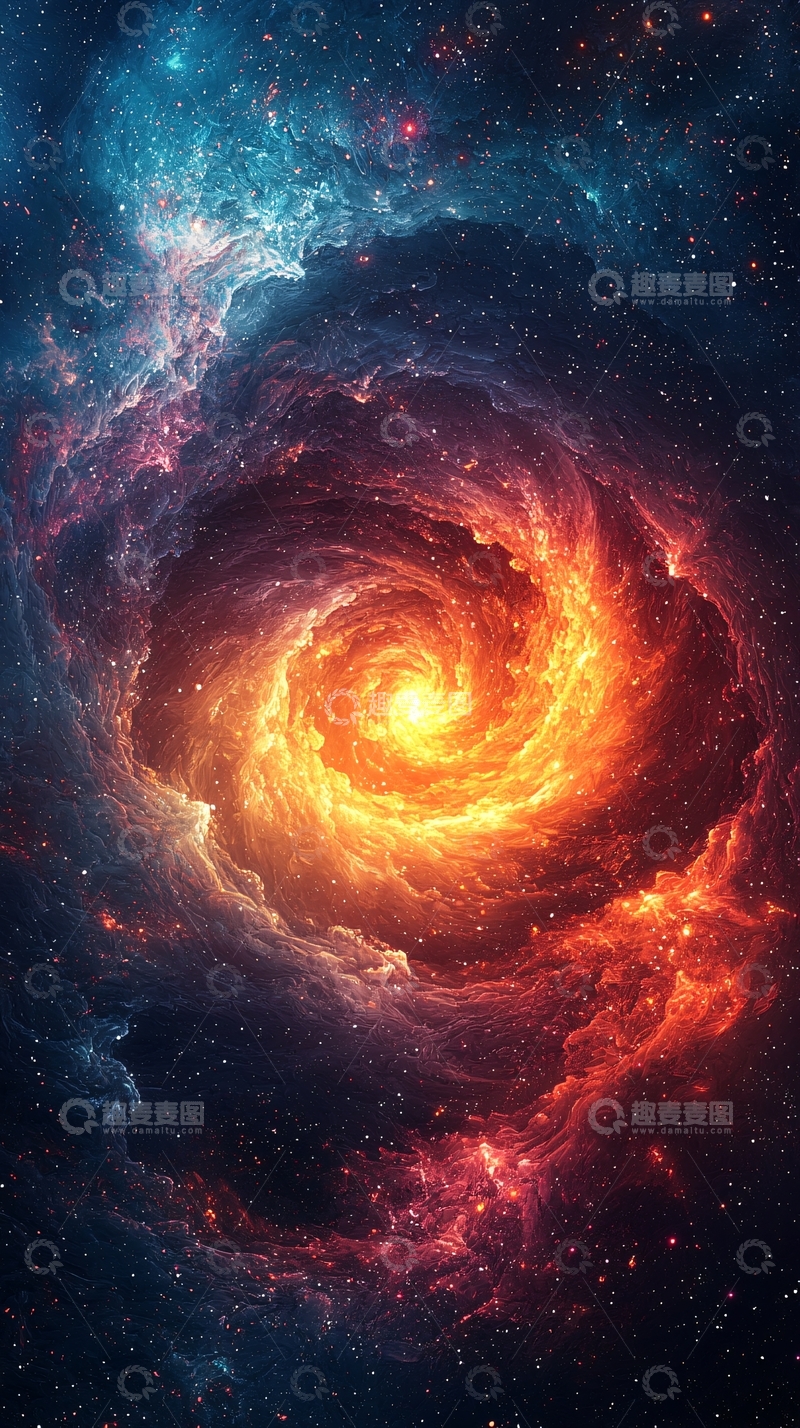 高清大图下载【趣麦麦图】宇宙星云漩涡